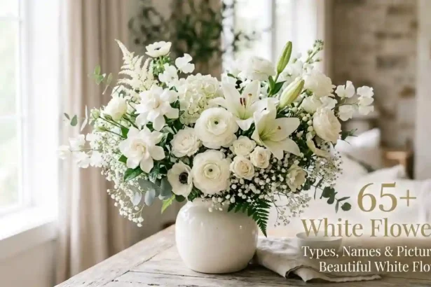 65+ beautiful white flowers with names and pictures