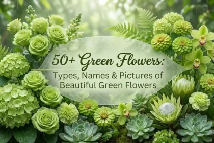 50+ beautiful green flowers with names, types, and pictures